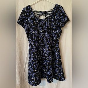 Blue floral dress